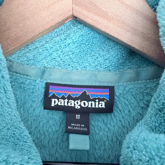 Patagonia teal snap t fleece Women's size medium - Picture 3 of 6